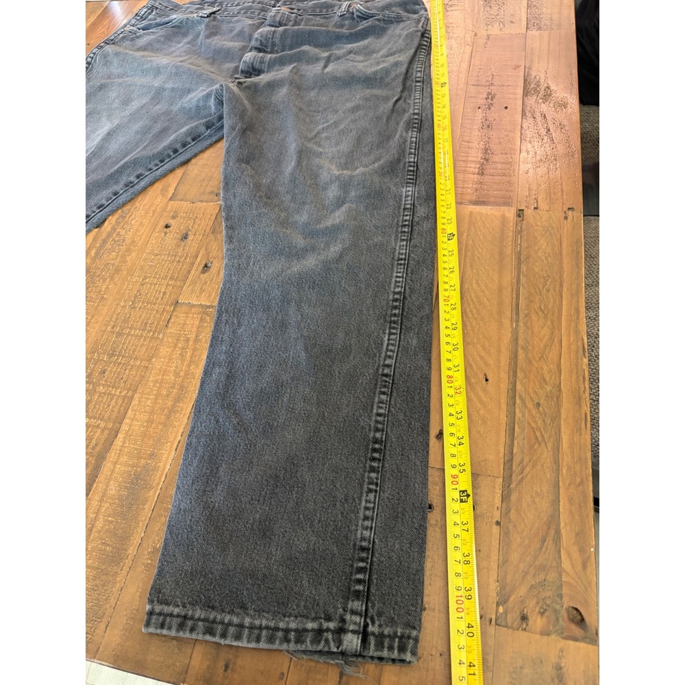 Wrangler 13MWZWK Cowboy Cut Jeans Black Mens 42x30 US Fabric Made in Mexico Y2K - Picture 7 of 11